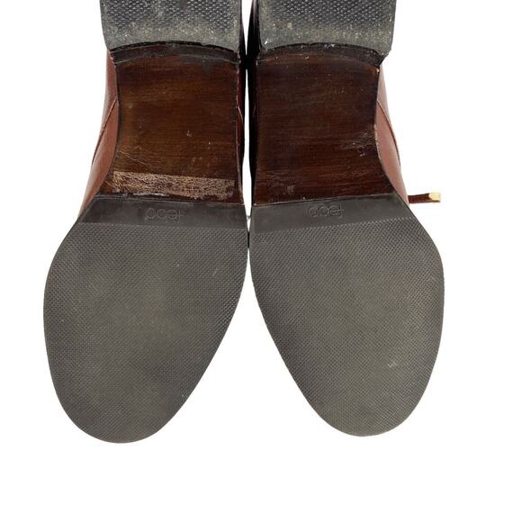 Vintage Botticelli Brown Leather Parlanti Ankle Boots Heel Booties Womens Size 5 - Picture 10 of 11